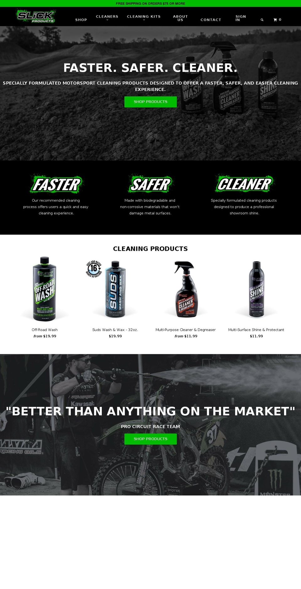 slickoffroadwash.com shopify website screenshot