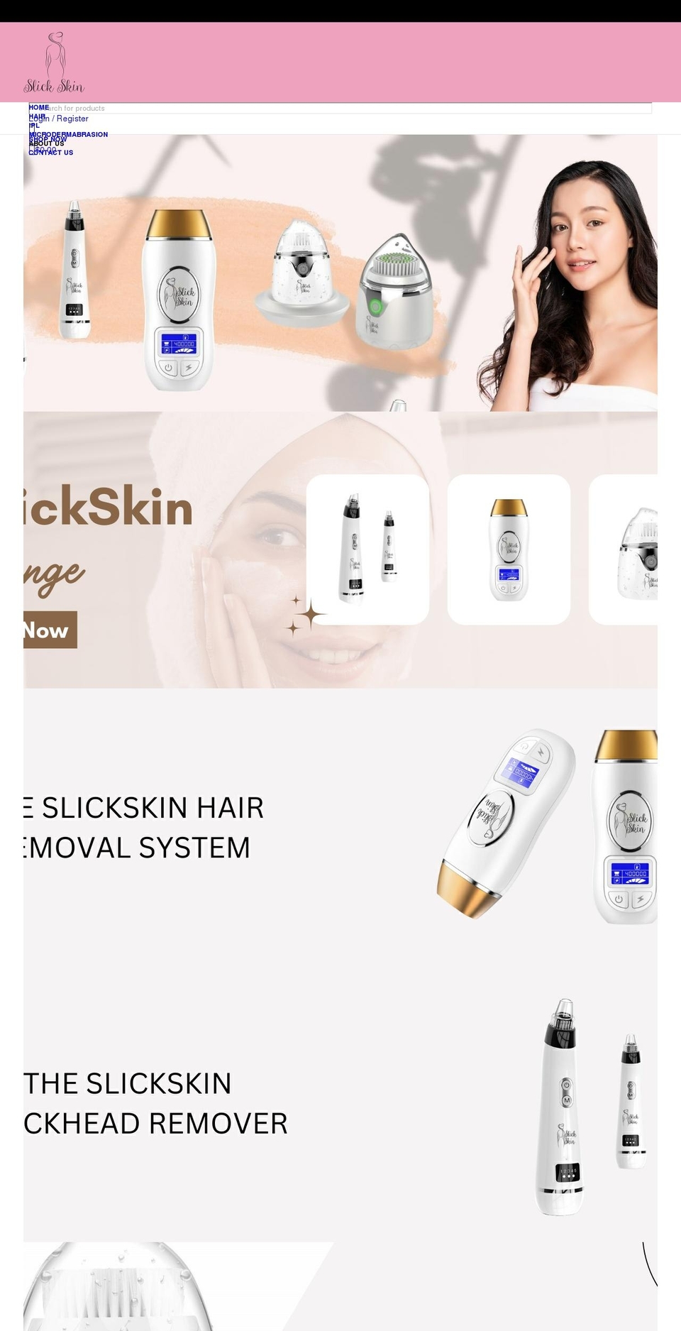 slick-skin Shopify theme site example slickskin.com.au