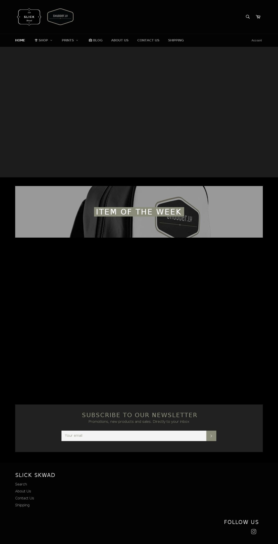 slickskwad.com — Shopify storefront screenshot