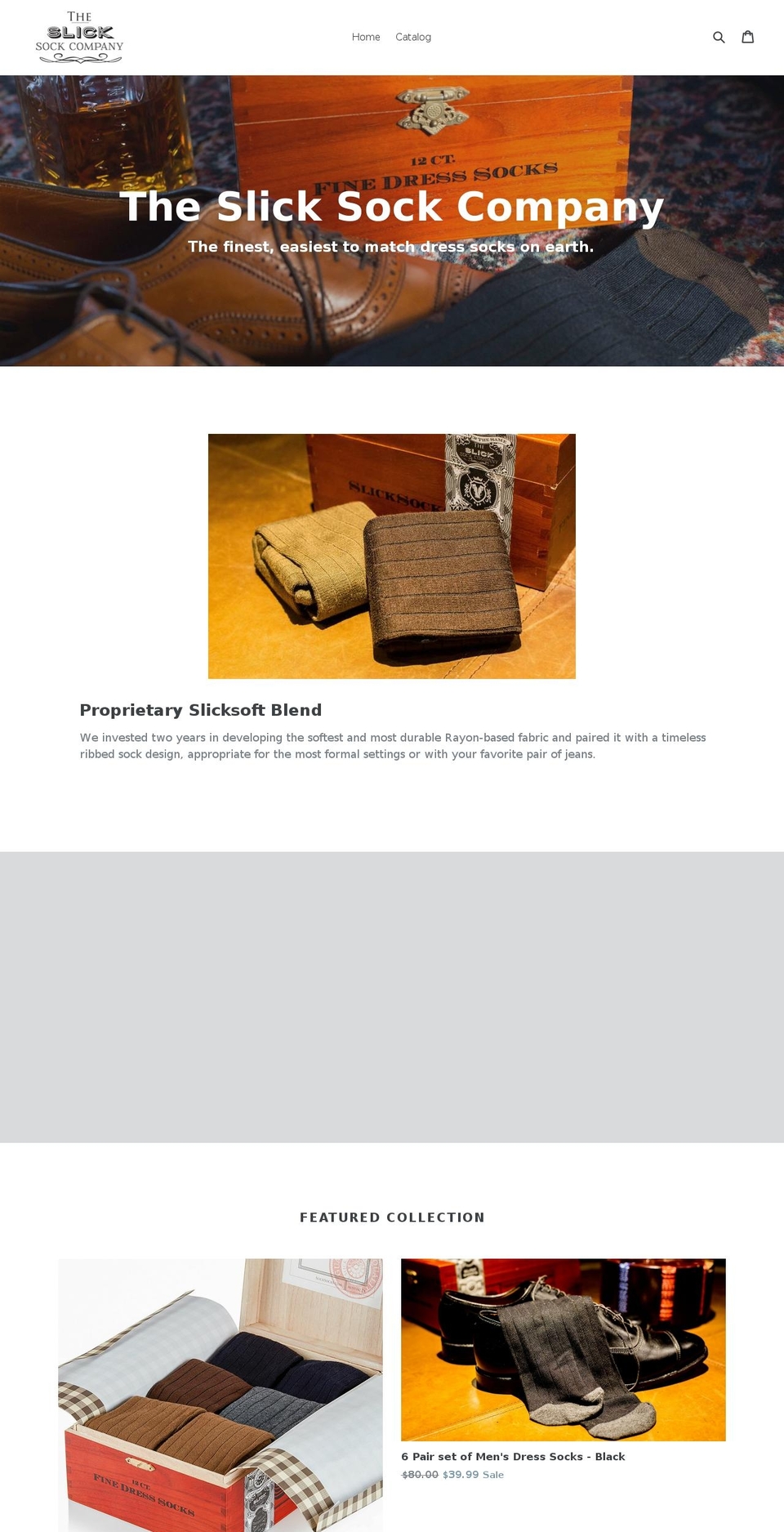 slicksocks.com shopify website screenshot