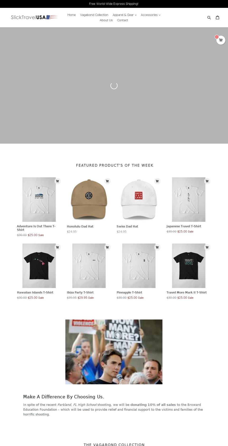slicktravelusa.com — Shopify storefront screenshot