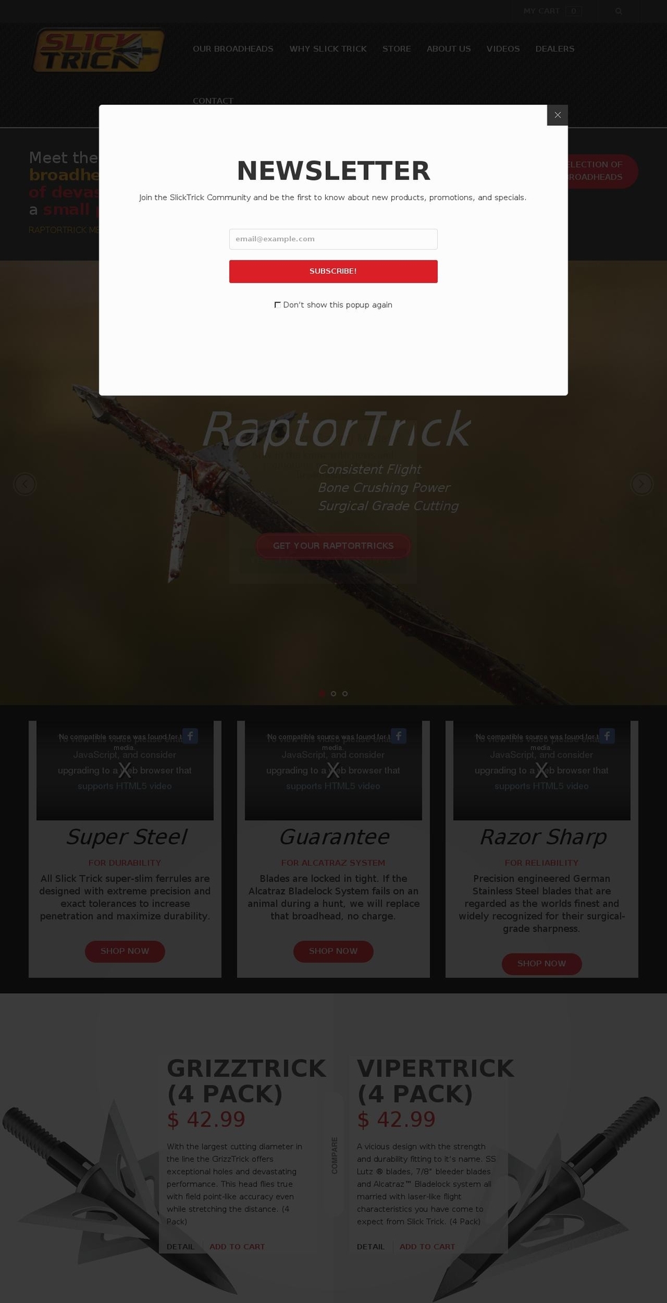 slicktrick.net shopify website screenshot