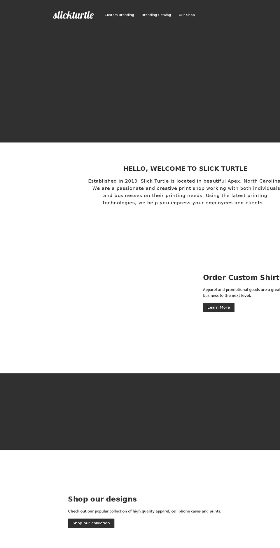 slickturtle.com — Shopify storefront screenshot