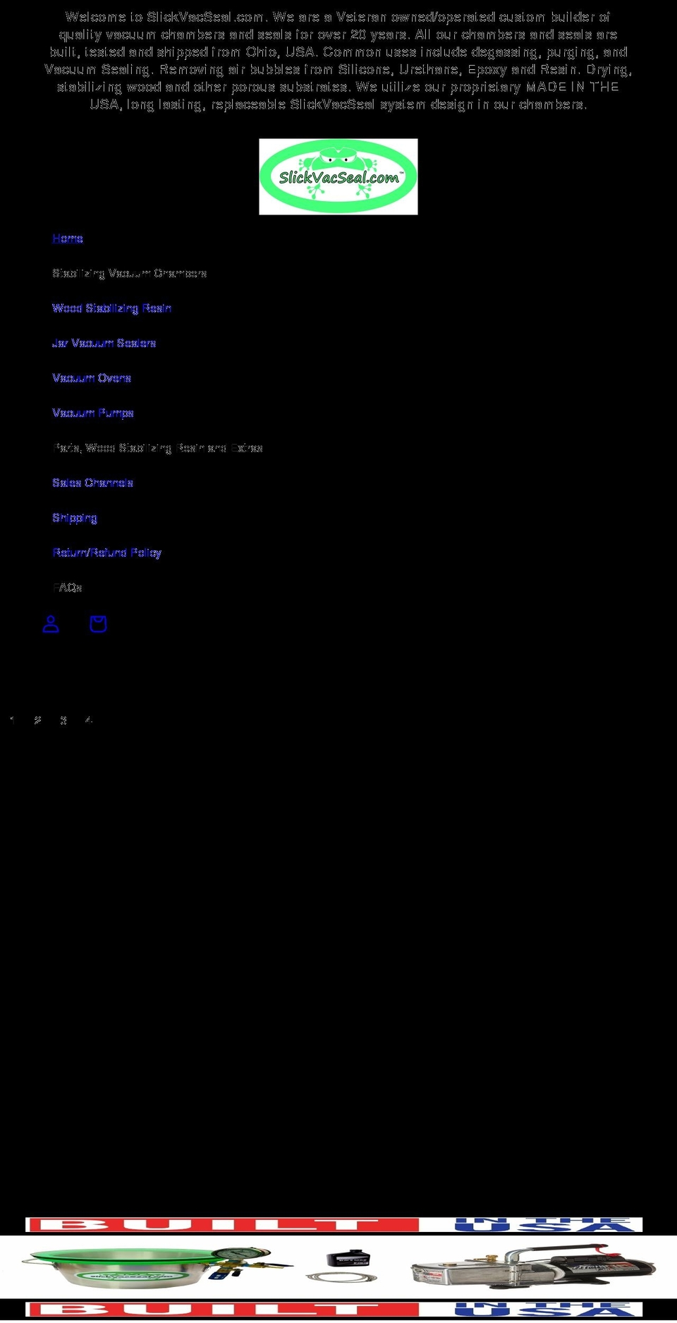 slickvacseal.com shopify website screenshot