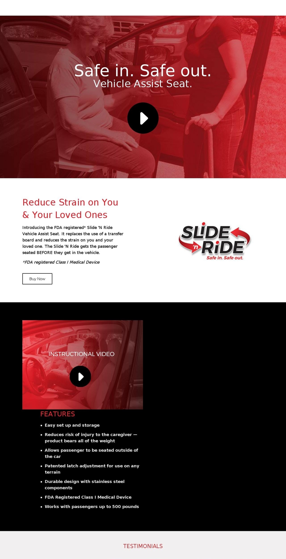 slide-n-ride.com shopify website screenshot