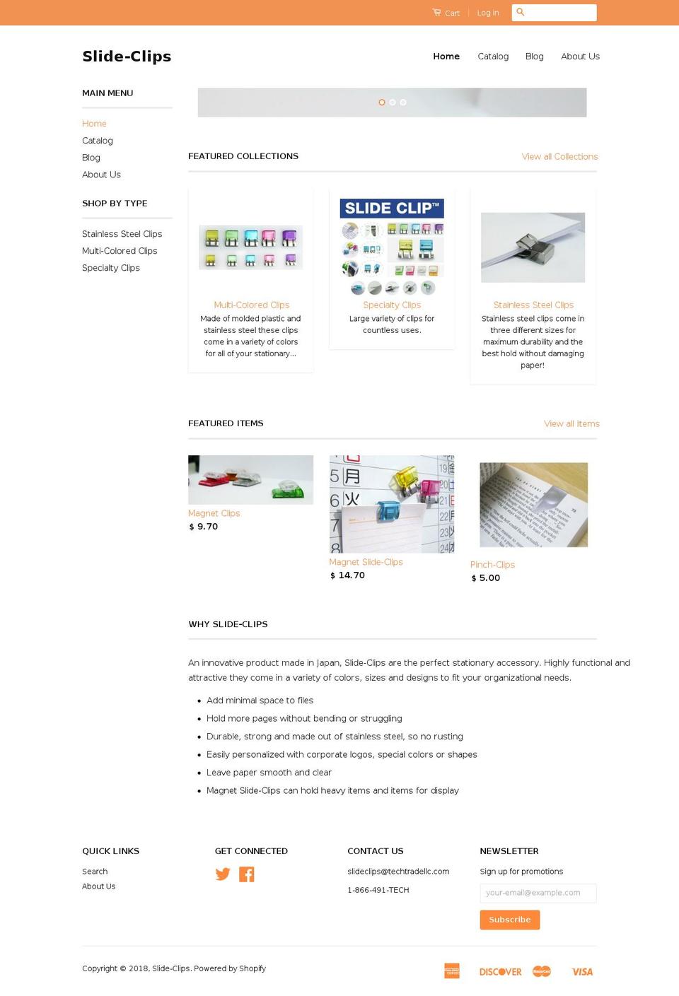 slideclips.com shopify website screenshot