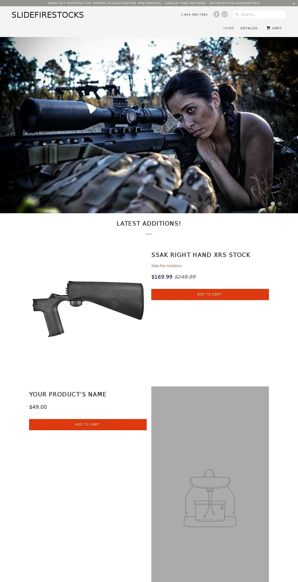 slidefirestocks.com — Shopify storefront screenshot
