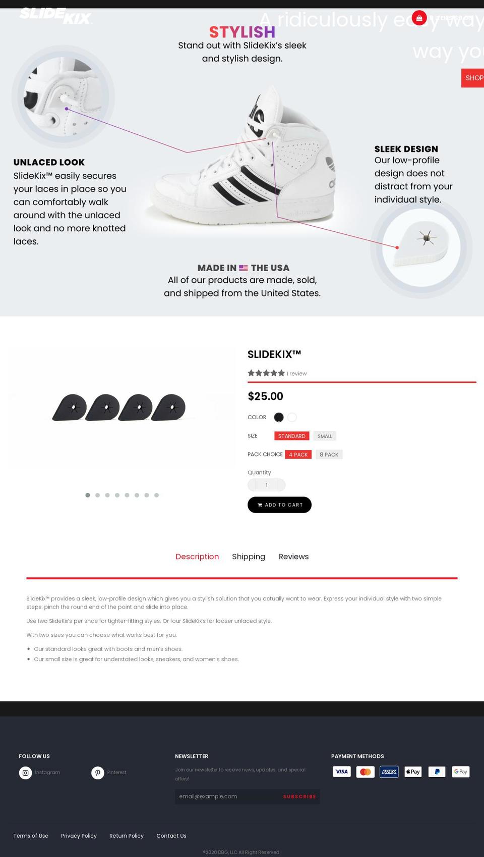 slidekix.com shopify website screenshot