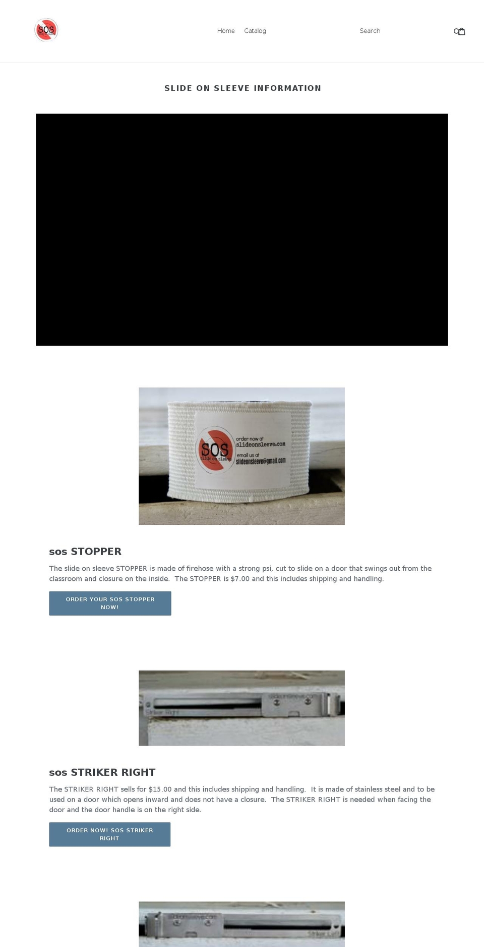slideonsleeve.com shopify website screenshot