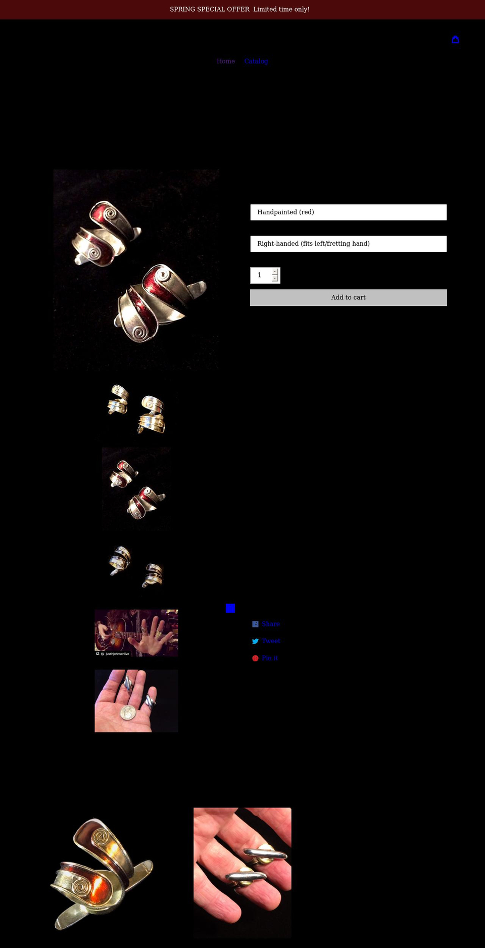 slidewinderring.com shopify website screenshot