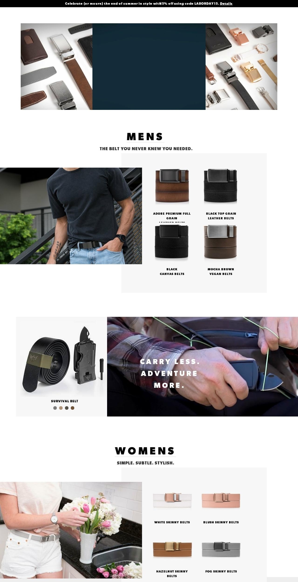 Production | BVA Shopify theme site example slidingbelt.com