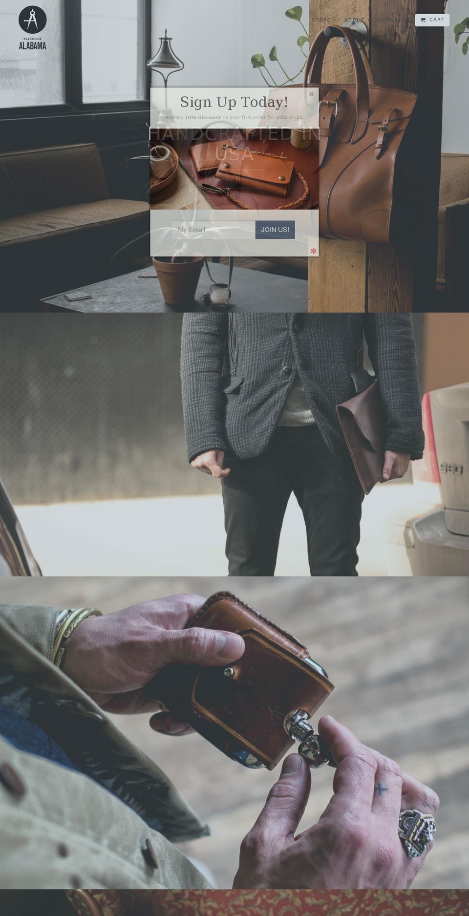 slightlyalabama.com shopify website screenshot