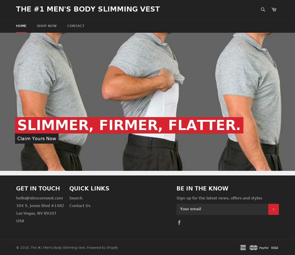 slimcorevest.com — Shopify storefront screenshot