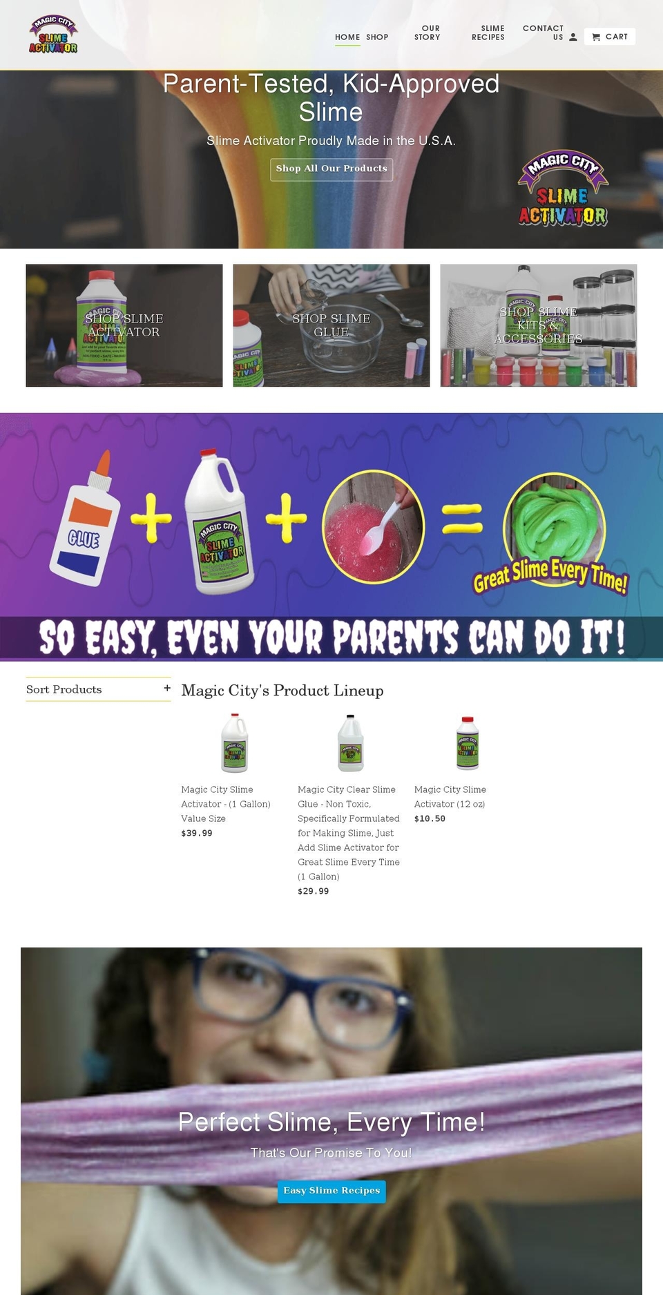 slimeactivator.com shopify website screenshot