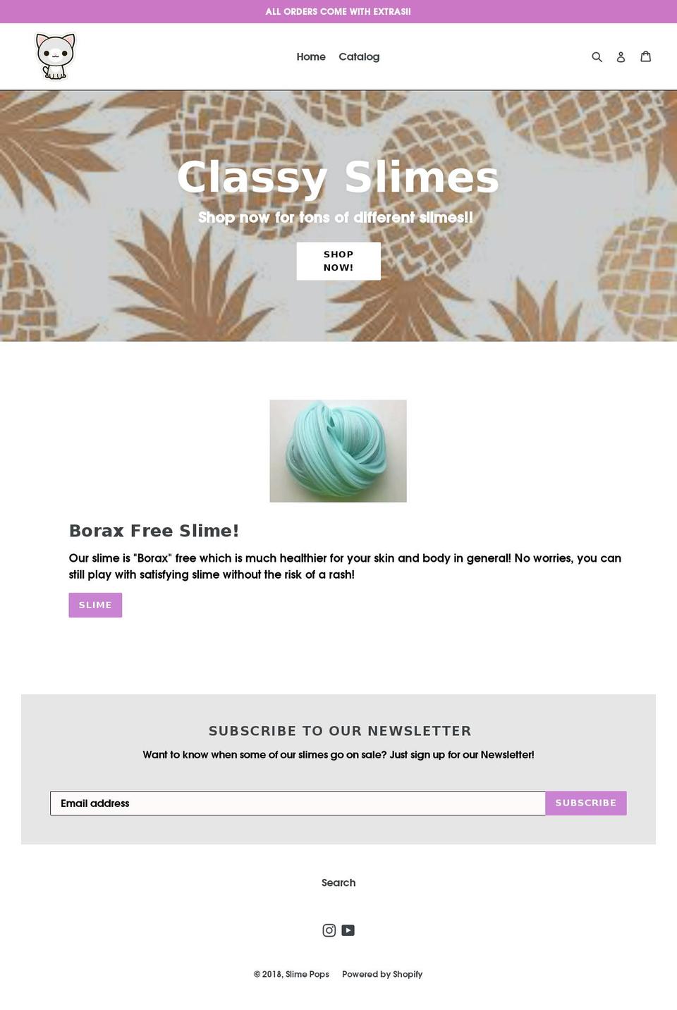 slimepops.com — Shopify storefront screenshot