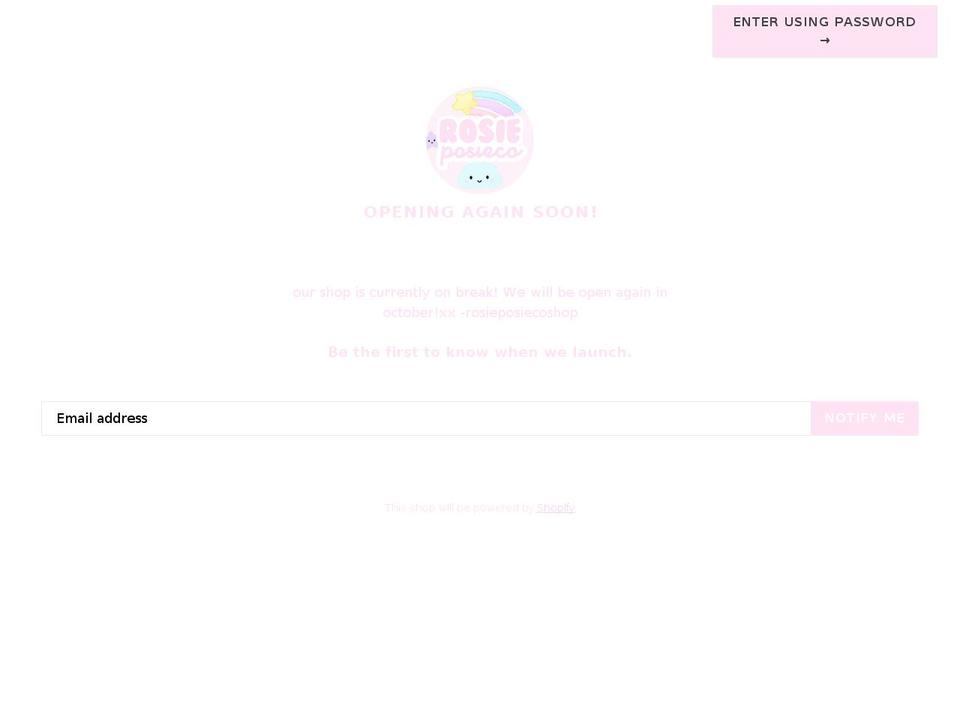 slimesbyrosie.com — Shopify storefront screenshot