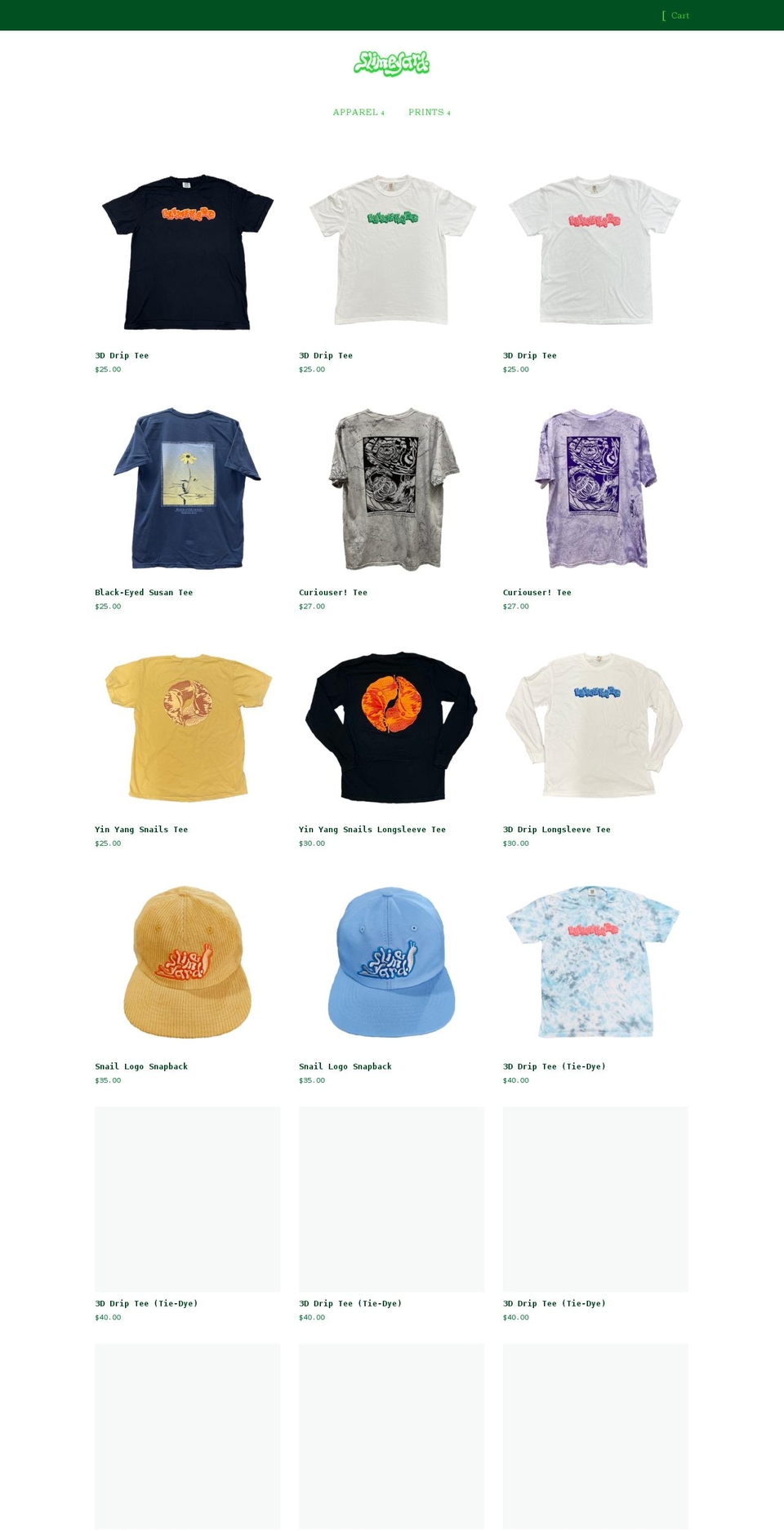 slimeyard.com shopify website screenshot
