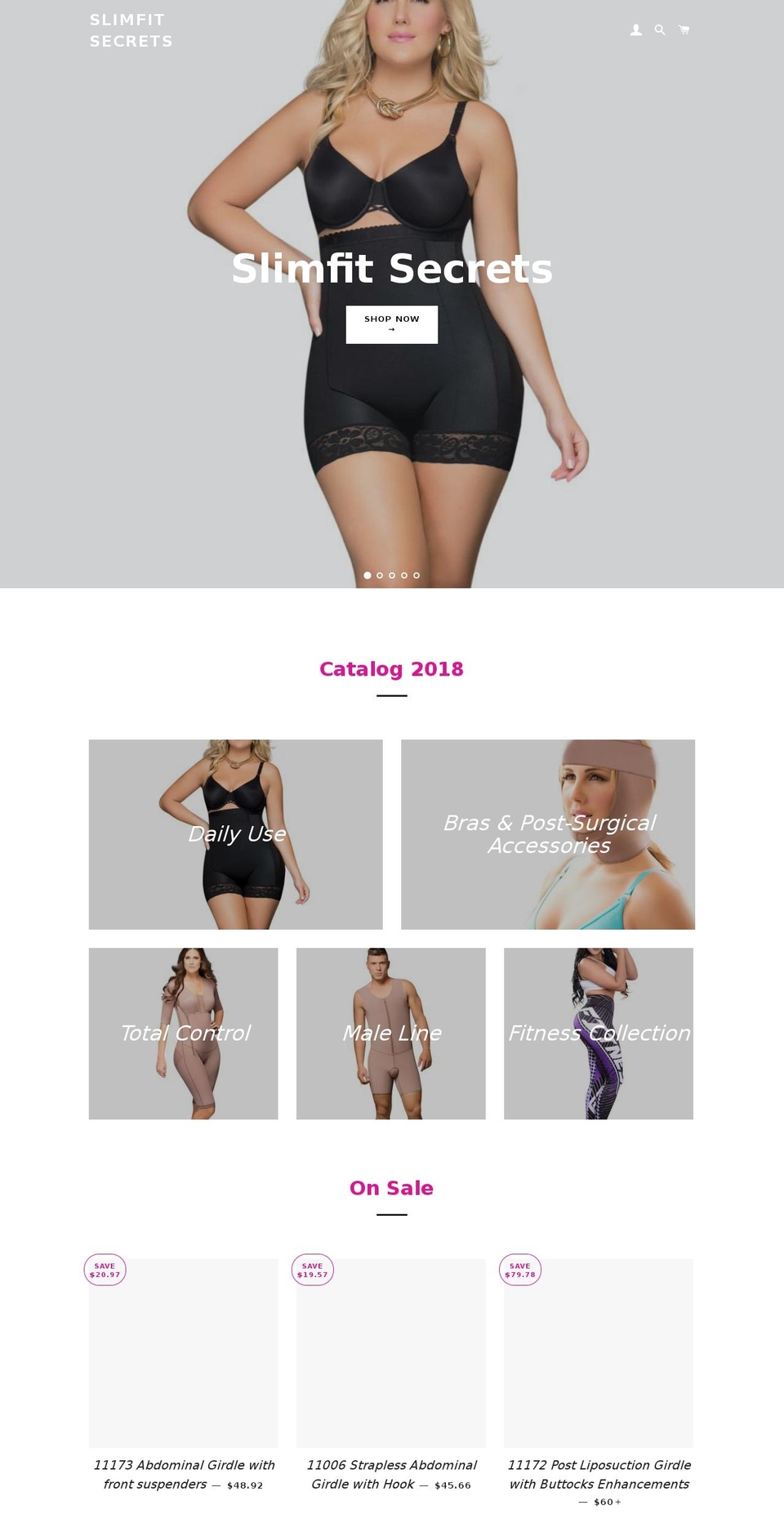 slimfitsecrets.com — Shopify storefront screenshot
