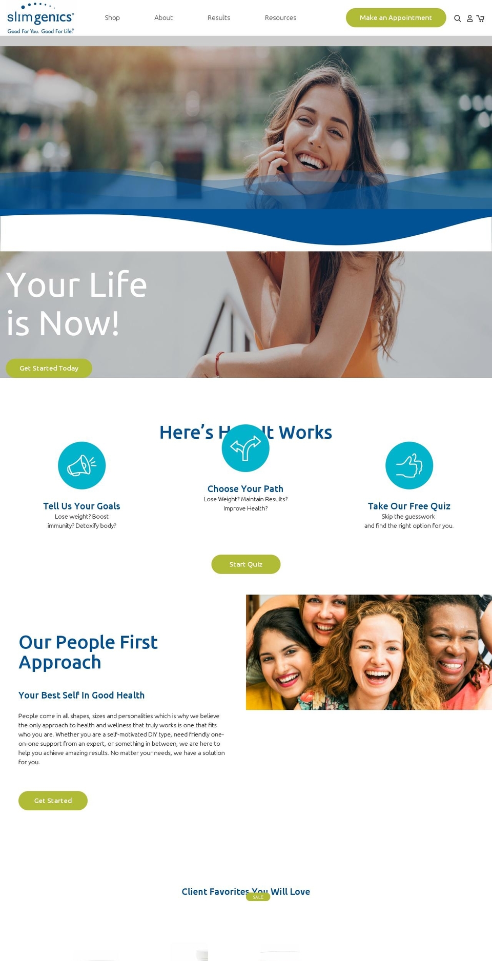 slimgenicsdirect.com shopify website screenshot