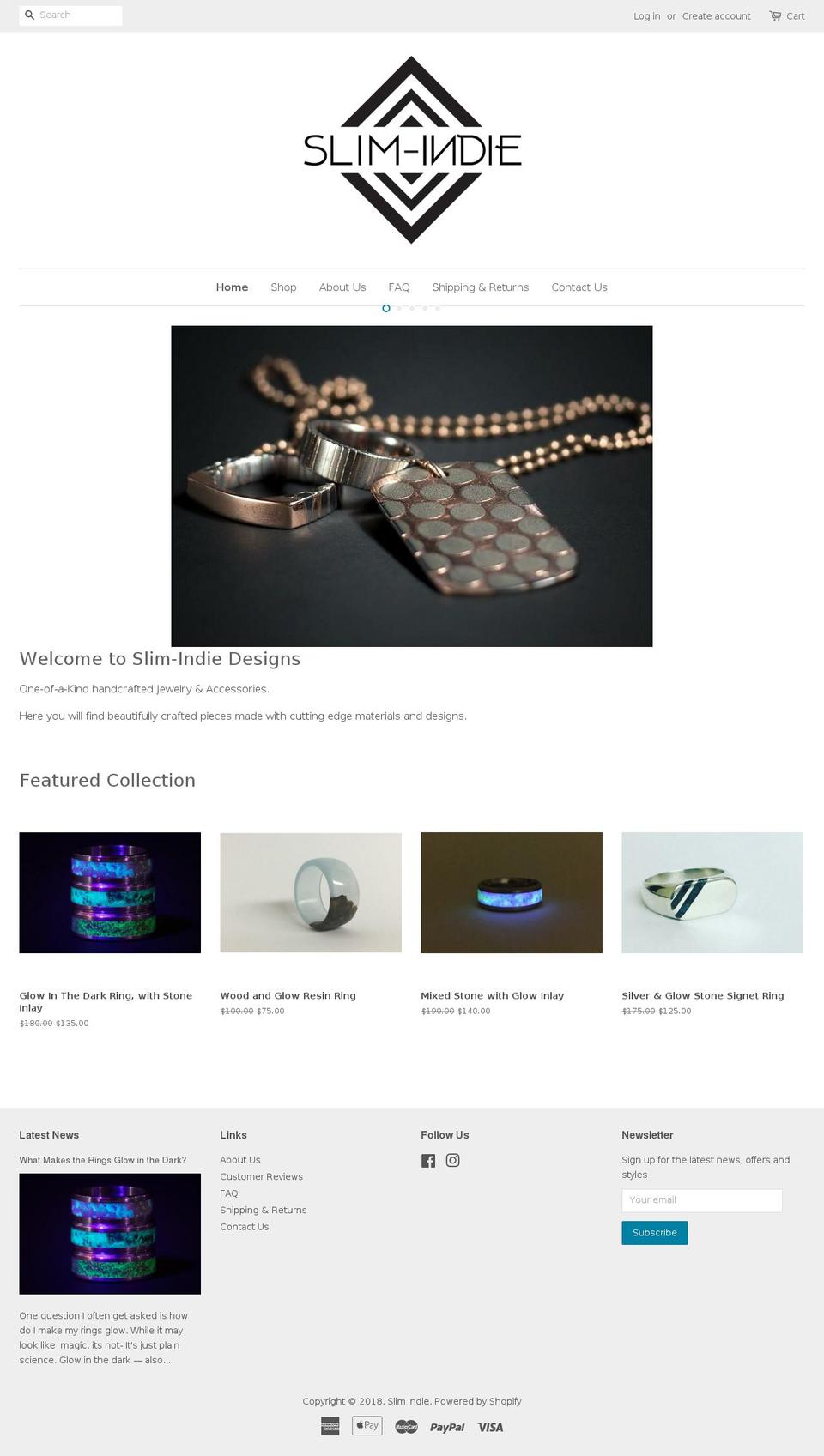 slimindie.com — Shopify storefront screenshot