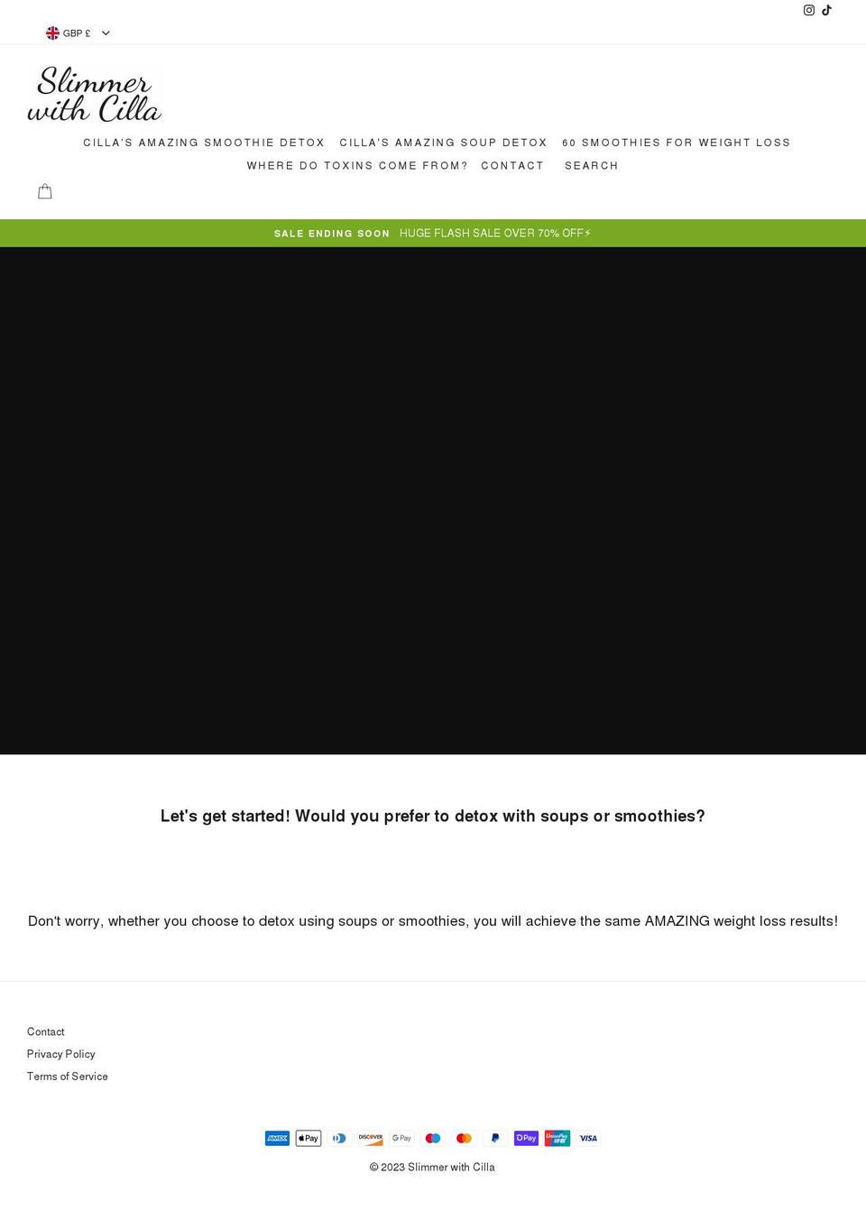 slimmerwithcilla.com shopify website screenshot