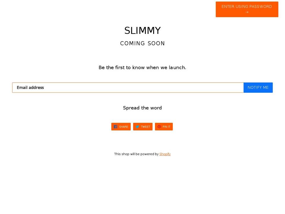 slimmy.info shopify website screenshot