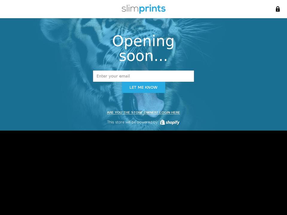 slimprints.com — Shopify storefront screenshot