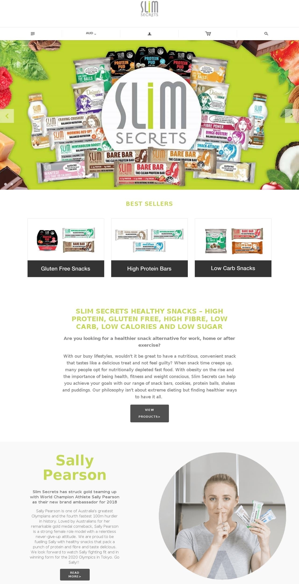 slimsecrets.co.nz shopify website screenshot