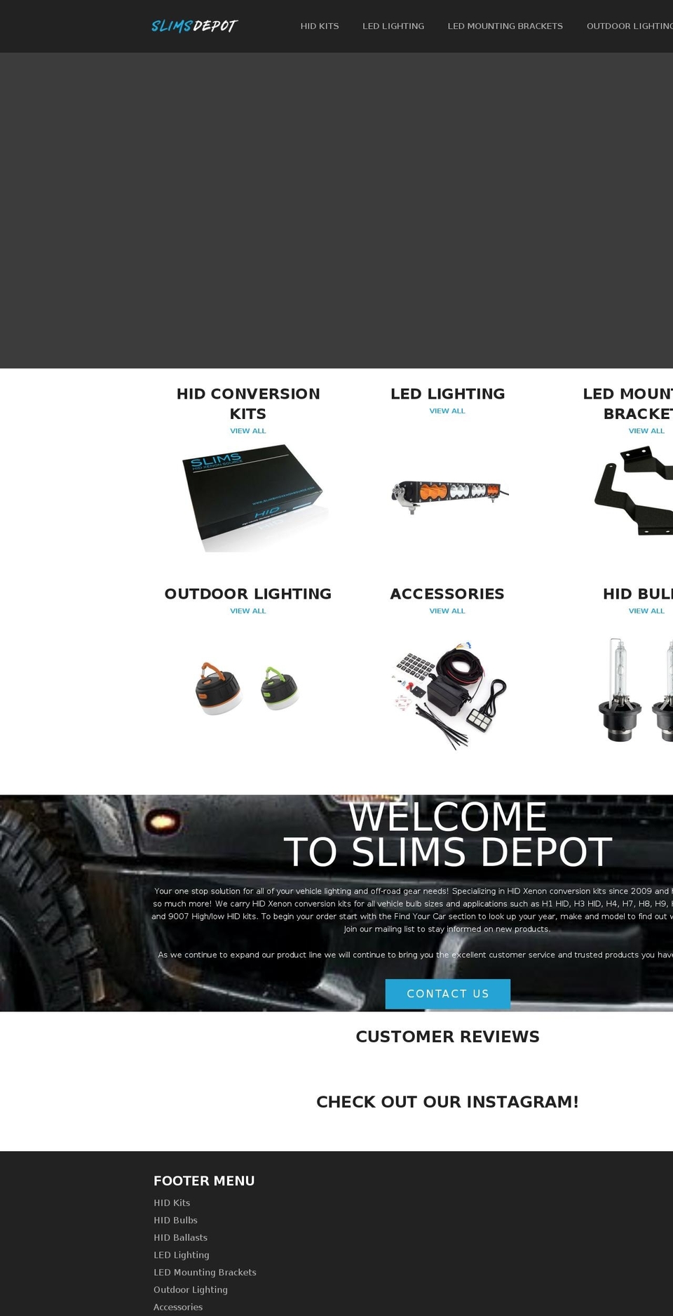 slimshidxenonsource.com — Shopify storefront screenshot