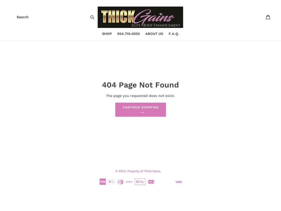slimthickbody.com — Shopify storefront screenshot