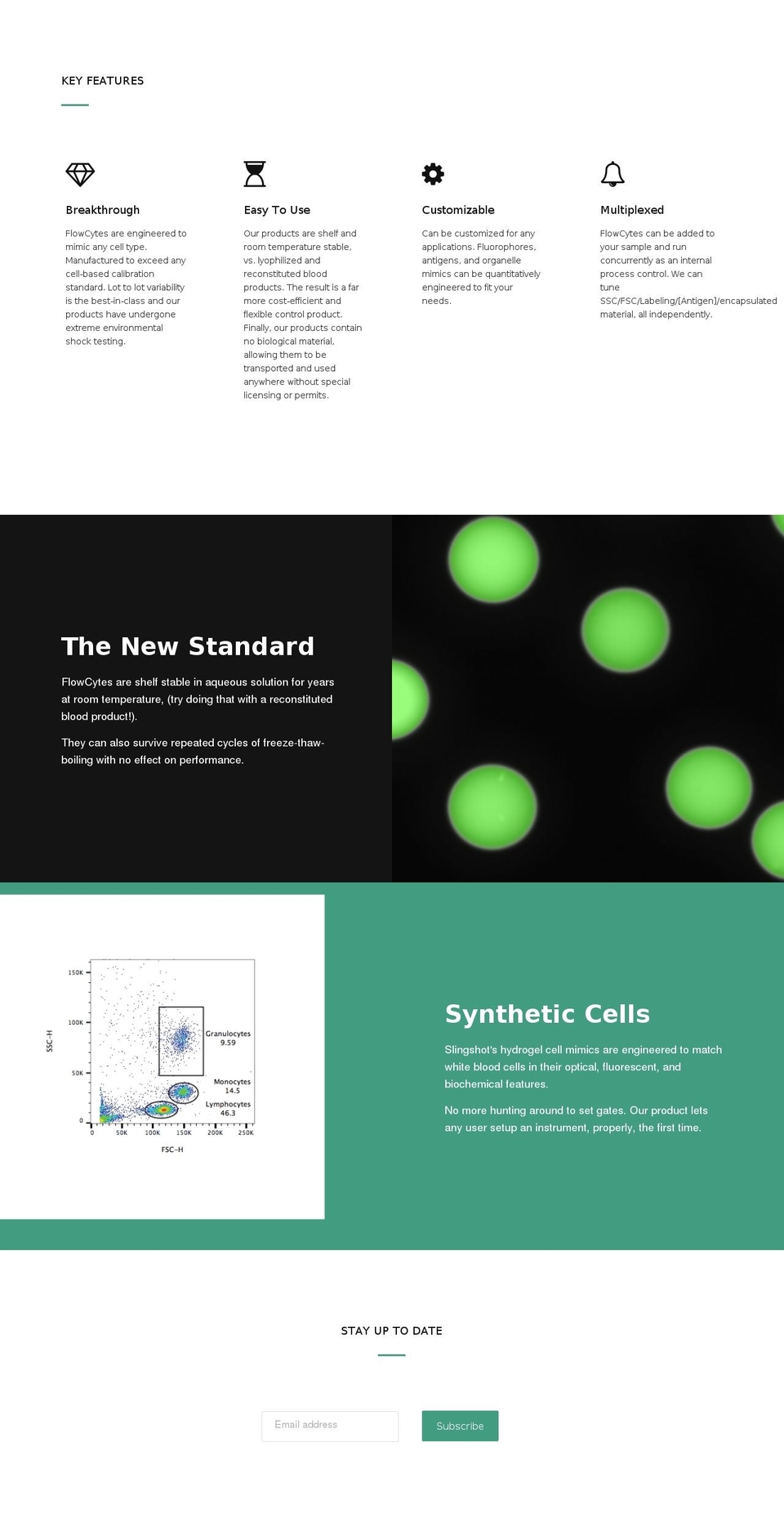 slingshotbiotechnology.com — Shopify storefront screenshot