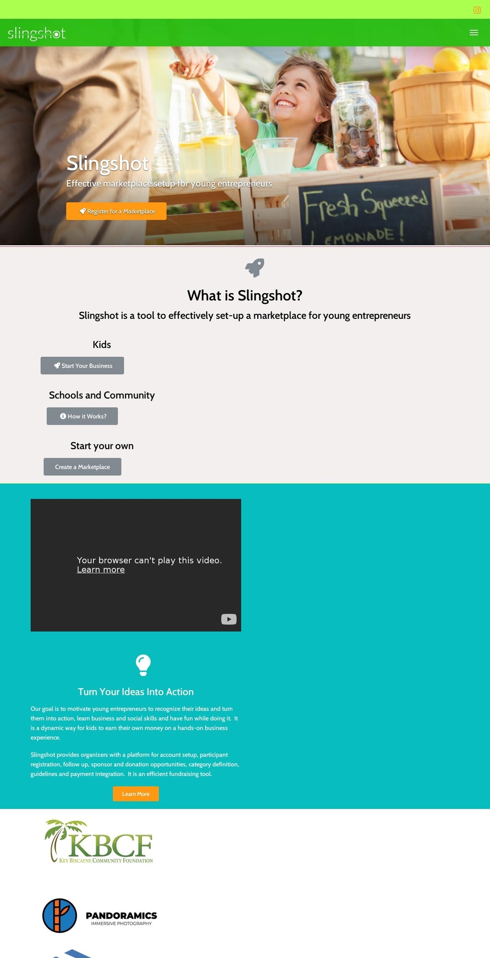 slingshotmarketplace.com — Shopify storefront screenshot