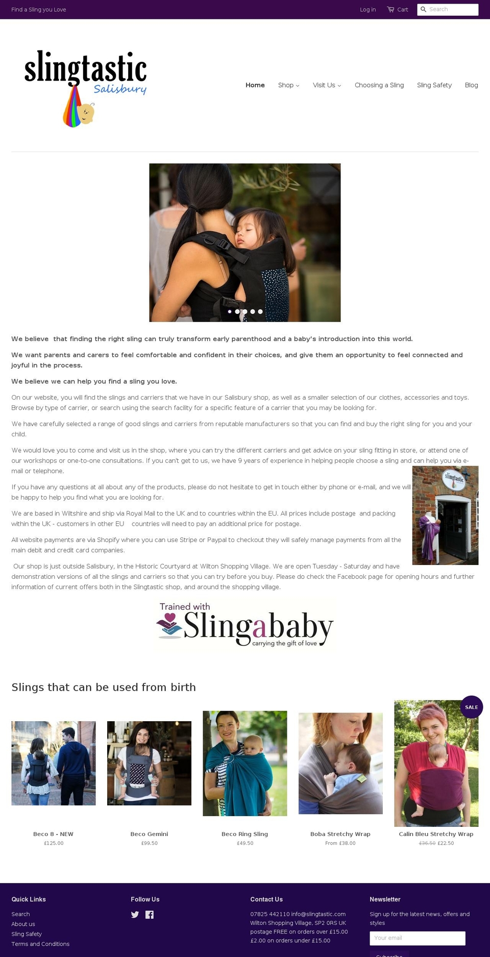 slingtastic.com shopify website screenshot