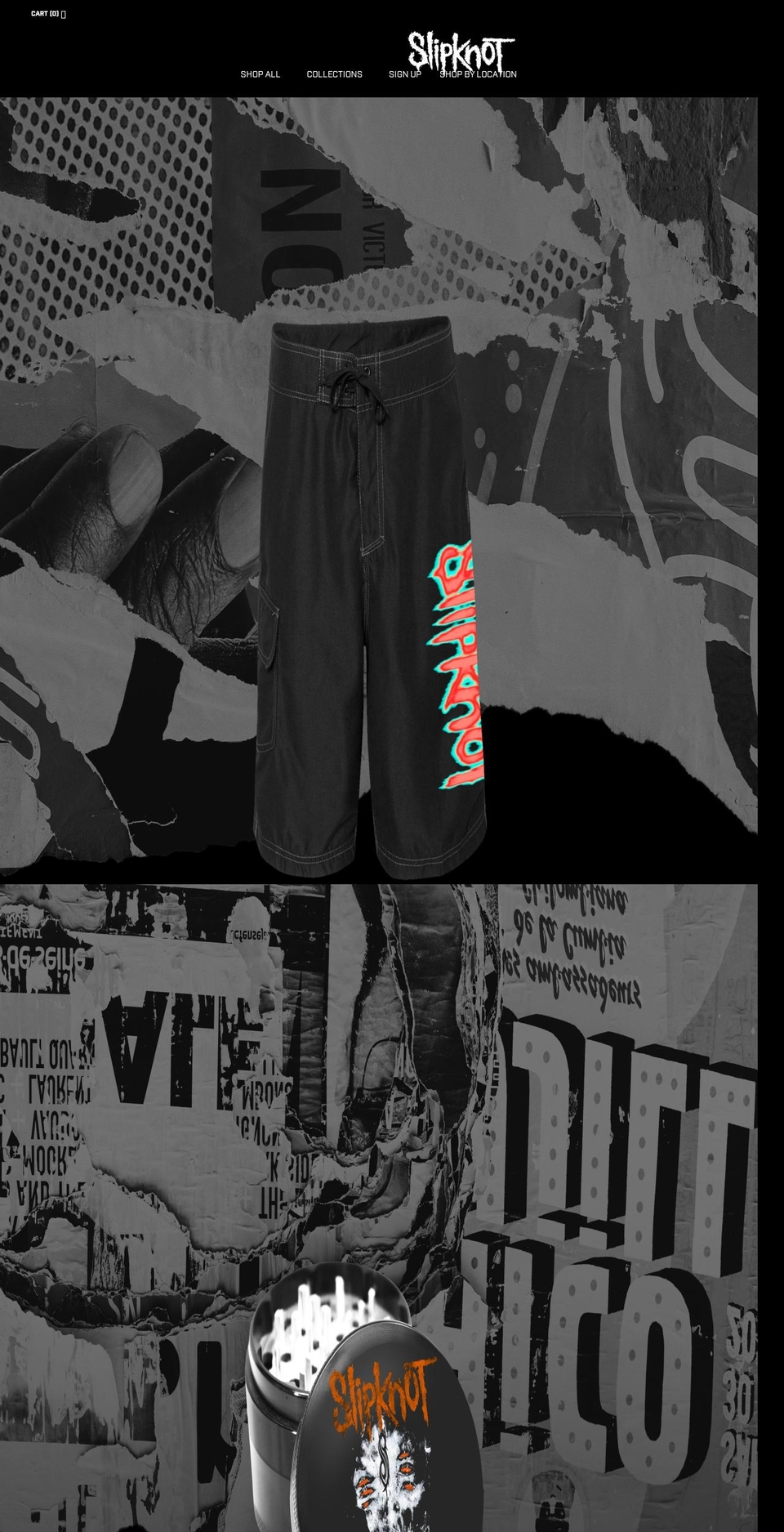 slipknotmerch.com shopify website screenshot