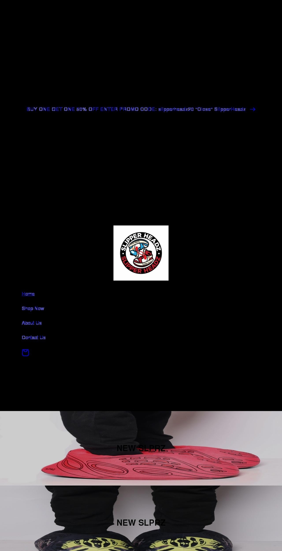 slipperheadz.net shopify website screenshot