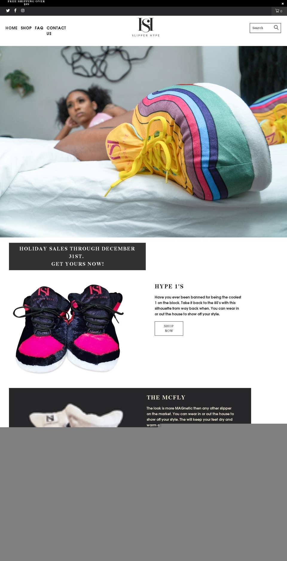 slipperhype.com shopify website screenshot