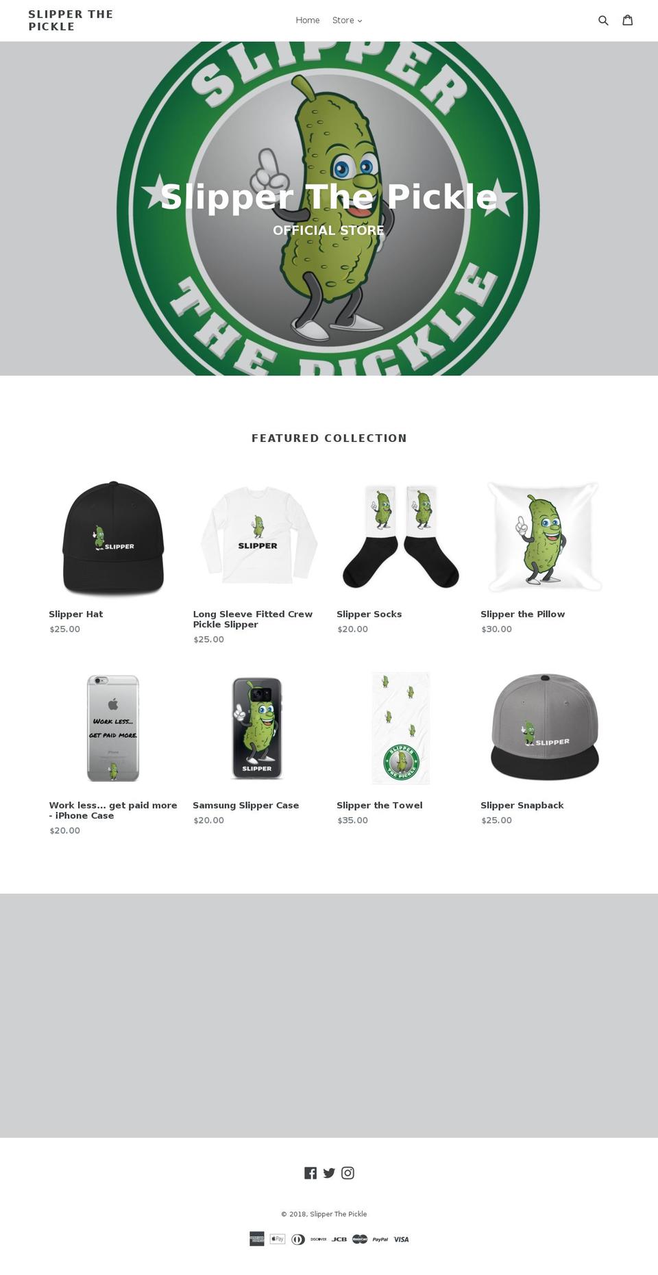slipperthepickle.com shopify website screenshot