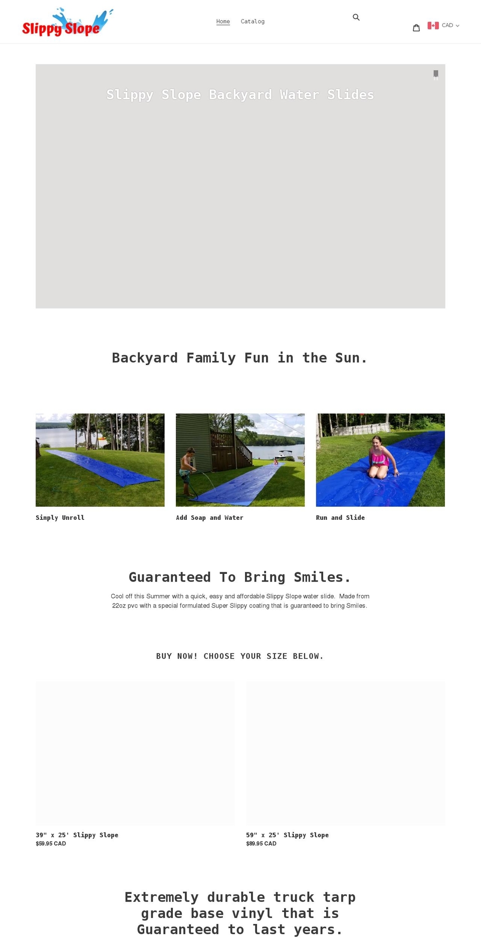 slippyslope.com shopify website screenshot