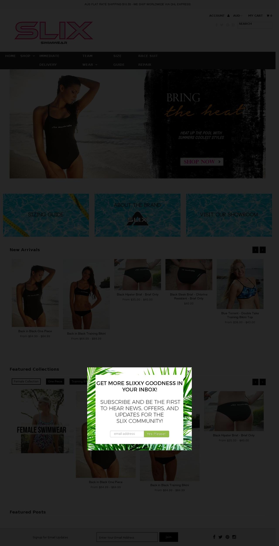 slixaustralia.com.au shopify website screenshot