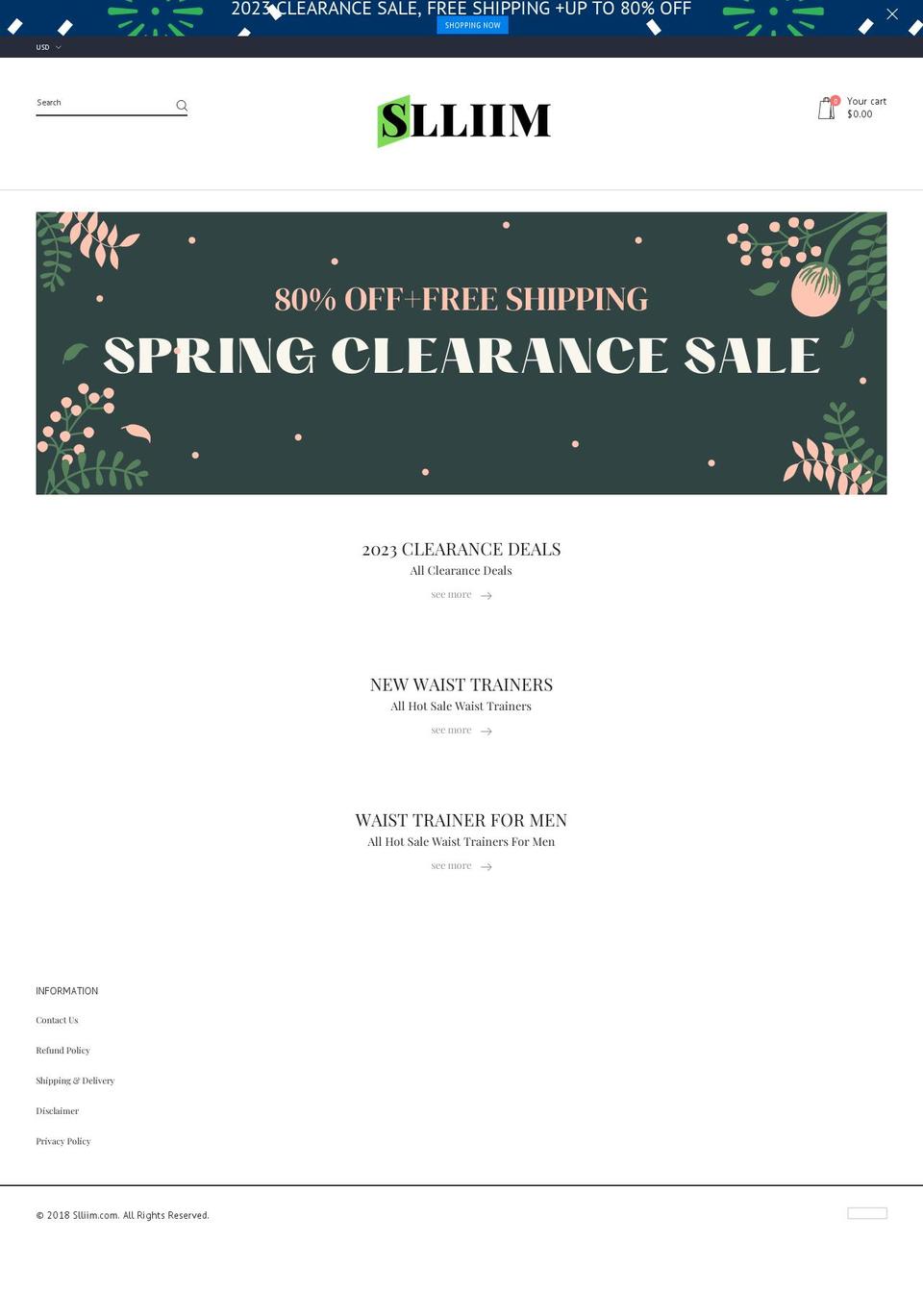 slliim.com shopify website screenshot