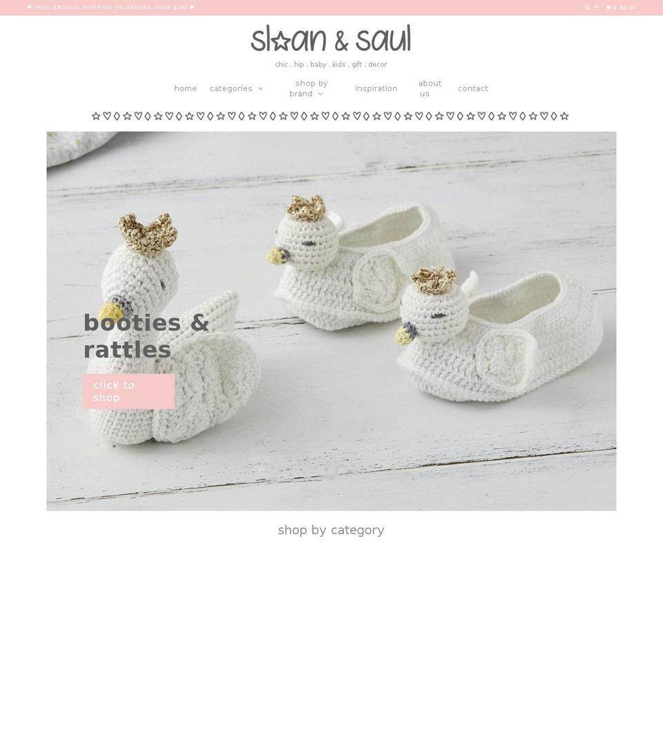 sloanandsaul.com — Shopify storefront screenshot