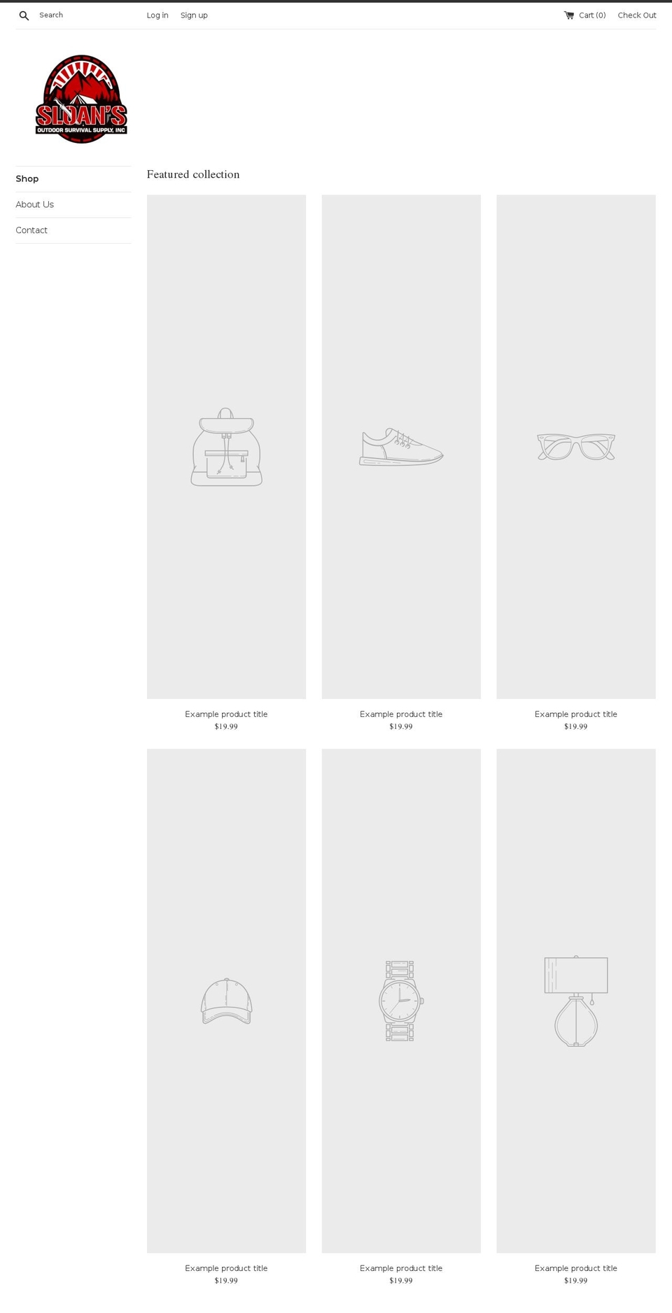 sloansoutdoor.com — Shopify storefront screenshot