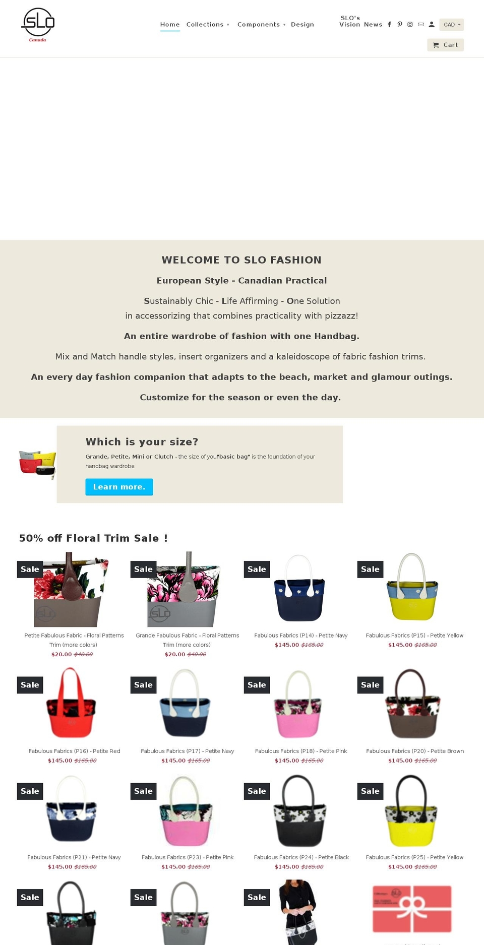 slofashion.com shopify website screenshot