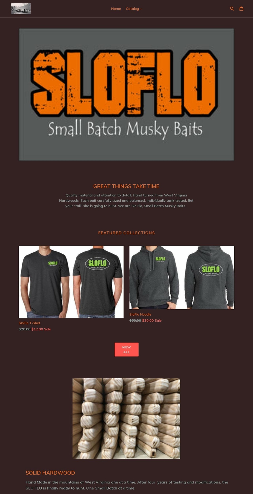 sloflomuskybaits.com shopify website screenshot