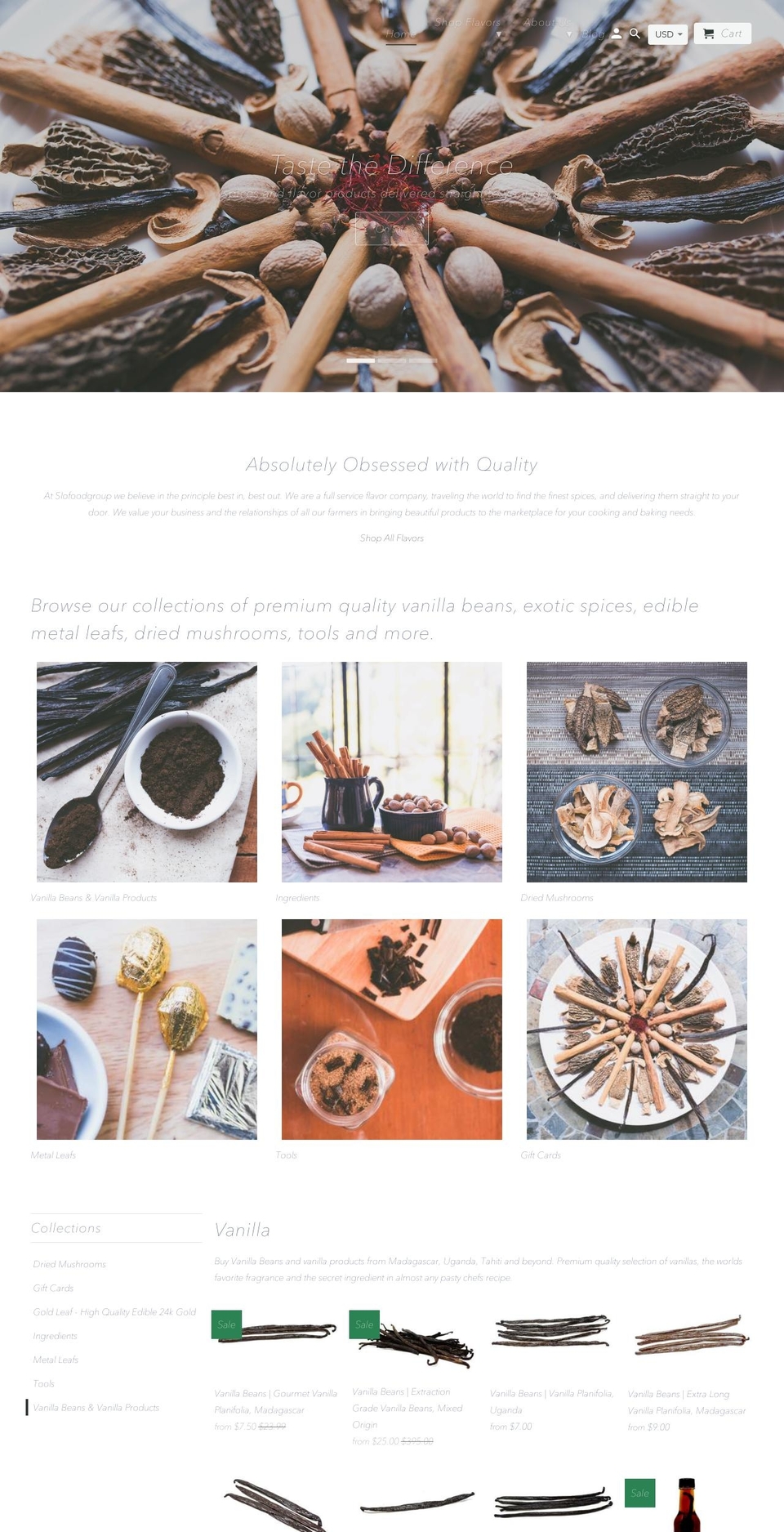 slofoodgroup.com shopify website screenshot