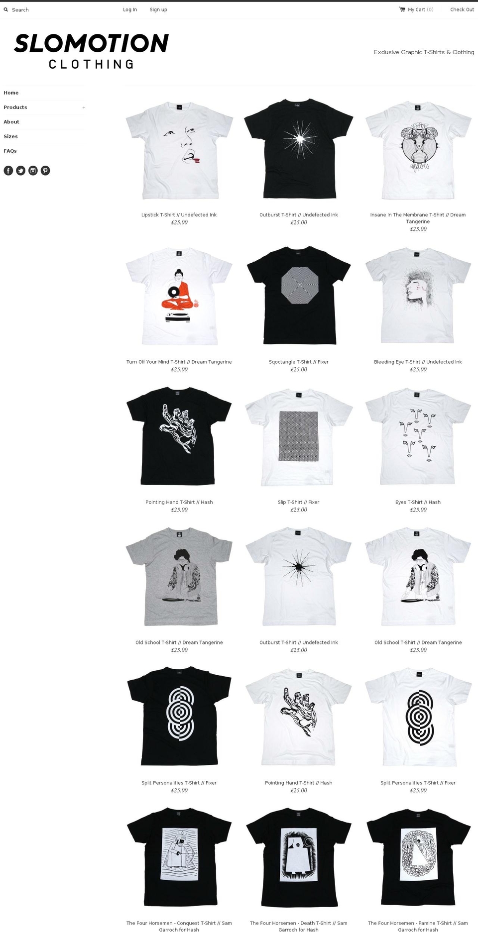 slomotionclothing.com shopify website screenshot