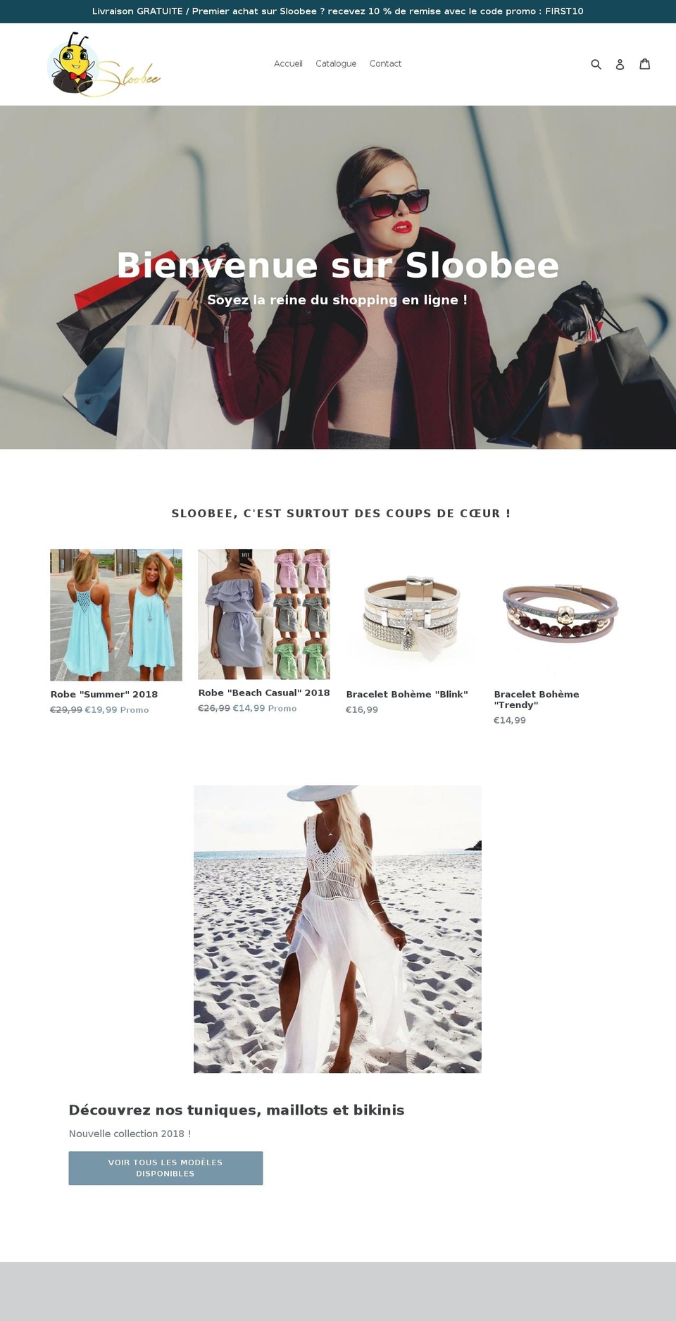 sloobee.com — Shopify storefront screenshot