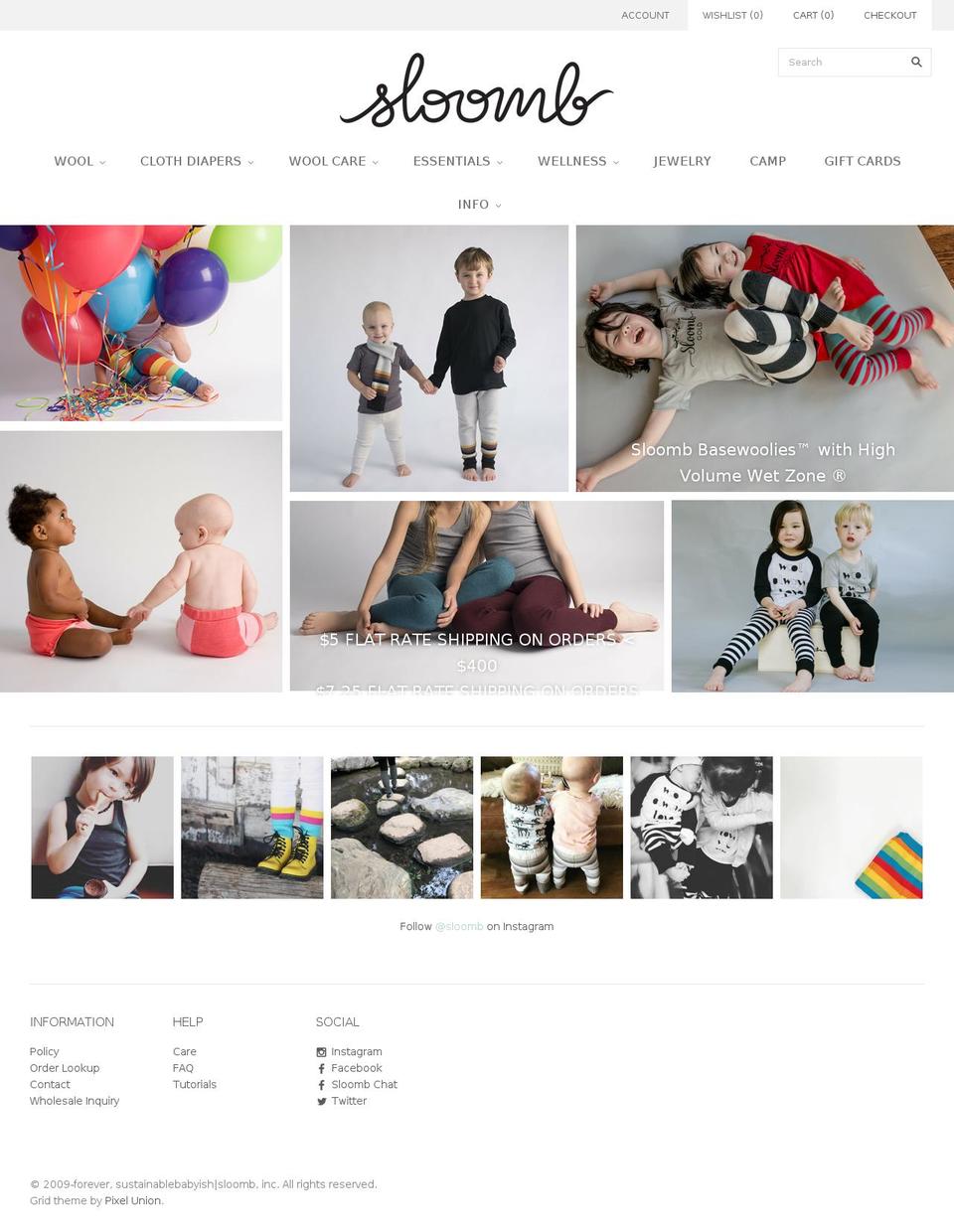 Superstore-v Afterpay edits Shopify theme site example sloomb.com