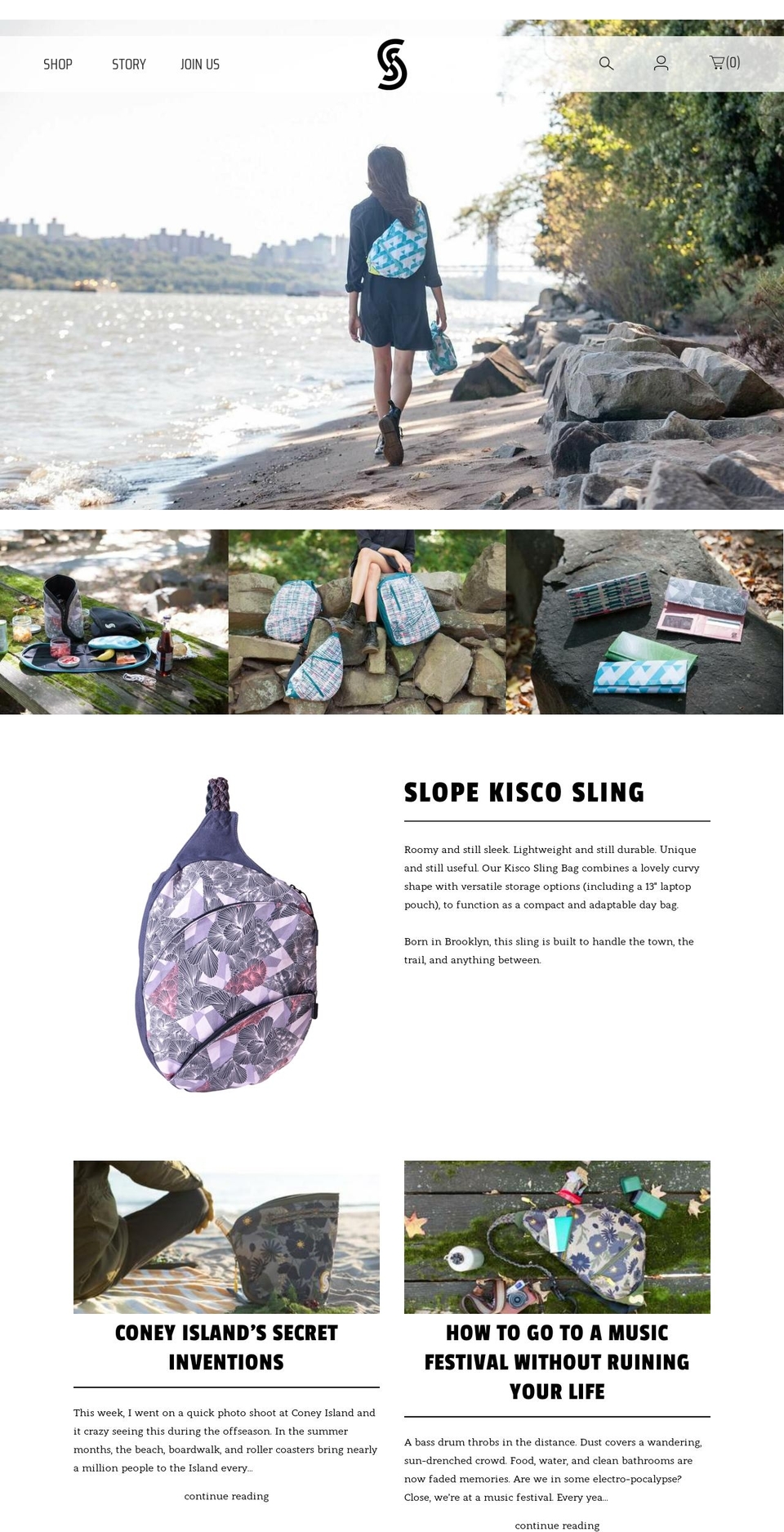 slopebags.com shopify website screenshot