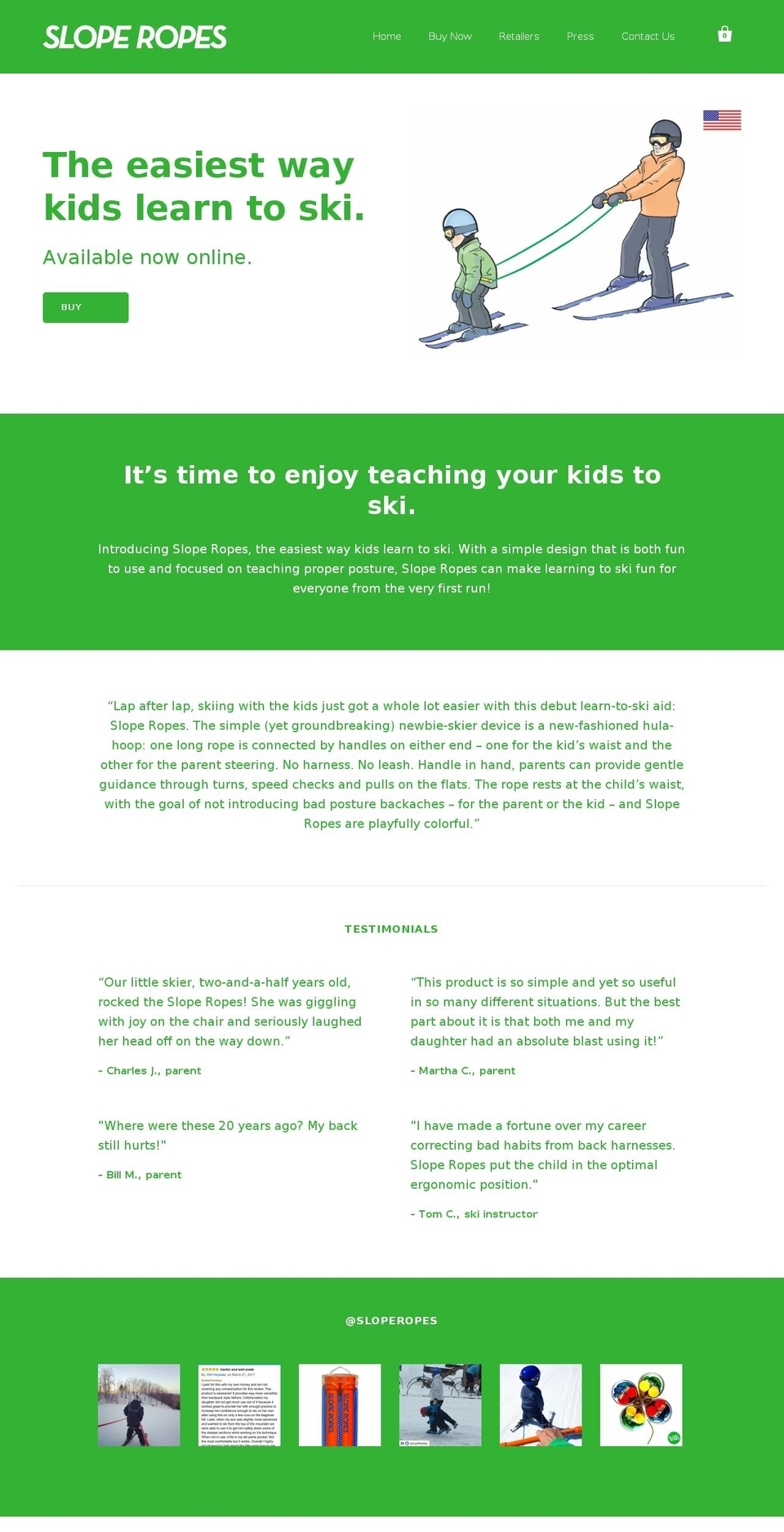 sloperopes.com shopify website screenshot